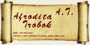Afrodita Trobok vizit kartica